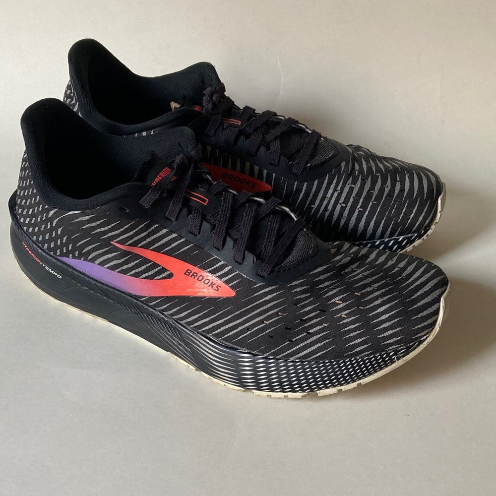 Brooks Hyperion Tempo Black Coral Purple Sneakers 11.5 No Insoles - Picture 3 of 16